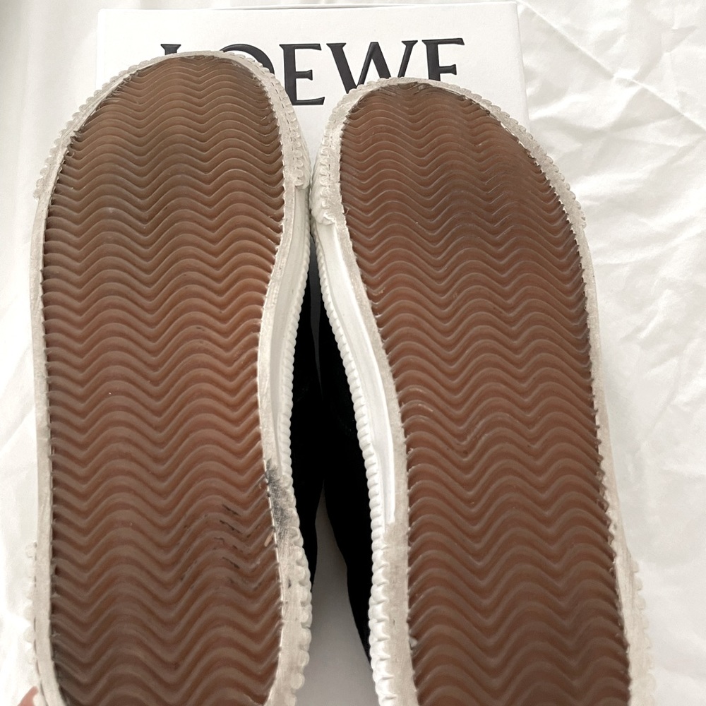 LOEWE Anagram Flap Sneakers in Black Canvas Size EU 40 / US 10 - Picture 5 of 5